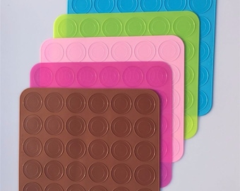 30 cavity Macaron Silicone Mat 38 mm - Macaroons Cookies Mold Baking Pastry Mat