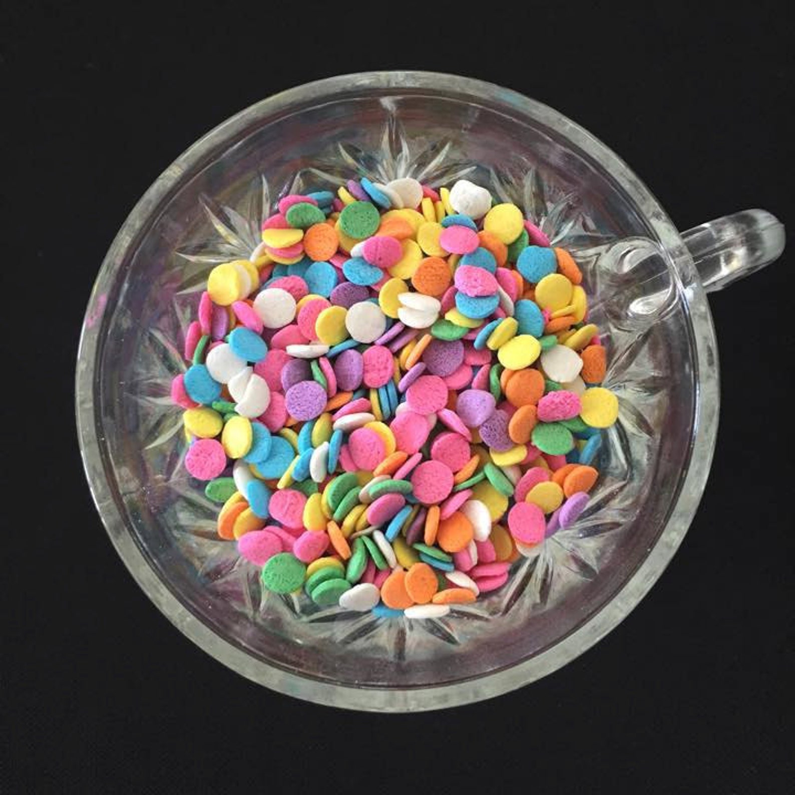Pastel Confetti Sprinkles 8 OZ Rainbow Sequin 1/4 Etsy