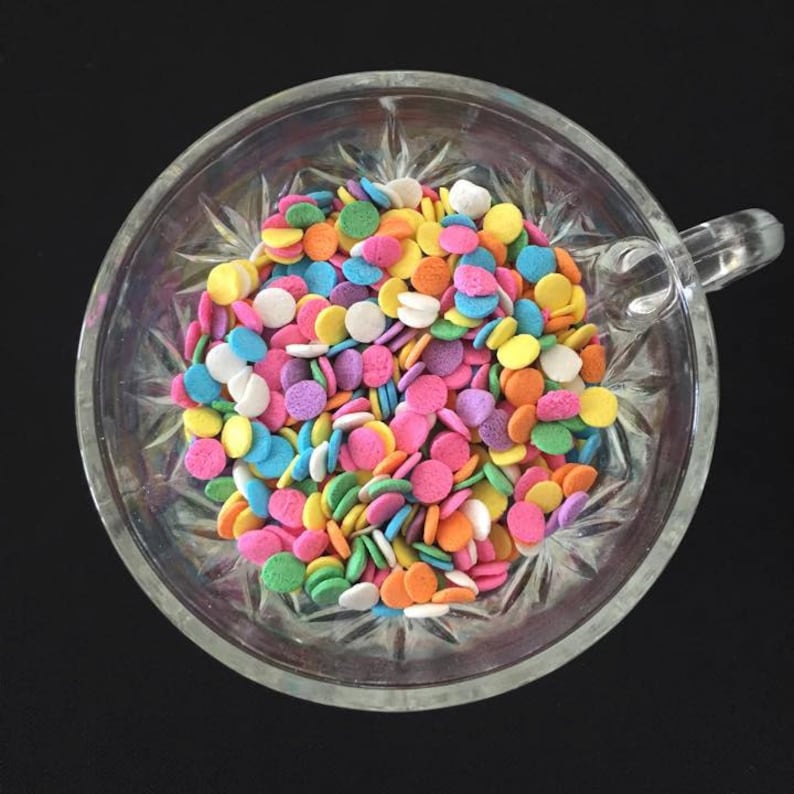 QUINS Pastel Confetti Sprinkles 2 oz 4 oz 6 oz Rainbow Sequin Etsy