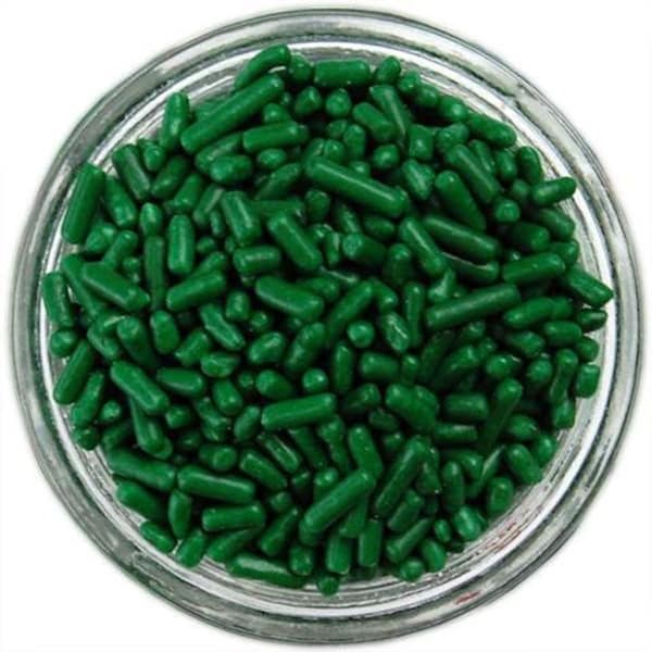 Green Jimmies Sprinkles 2 oz 4 oz 6 oz  Cake Decorating Cookies Cupcakes Bright Rainbow royal blue uk kentucky