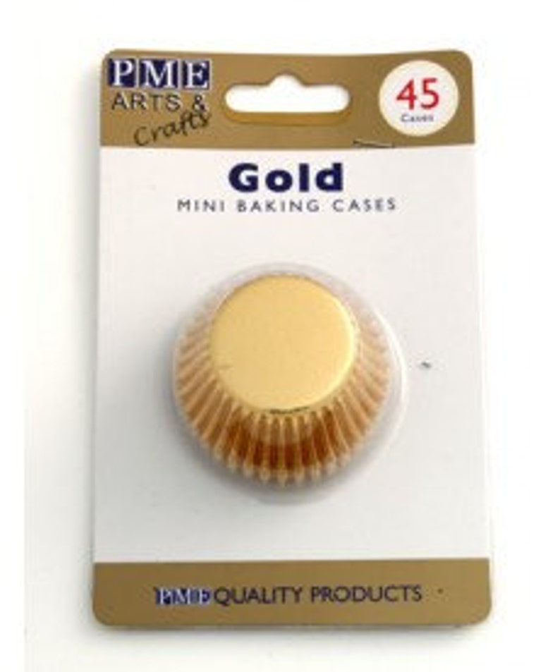 PME 45 Mini Gold Metallic Cupcake Liners