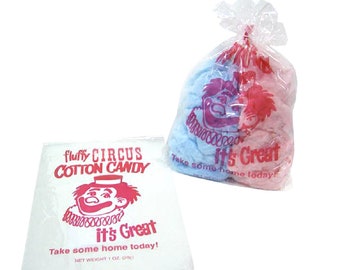 Cotton Candy BAG RED CLOWN 100ct