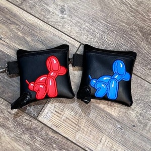 Balloon Dog Poop Bag Pouch-Zippered Poop Bag Holder-Fun Poop Bag Holder