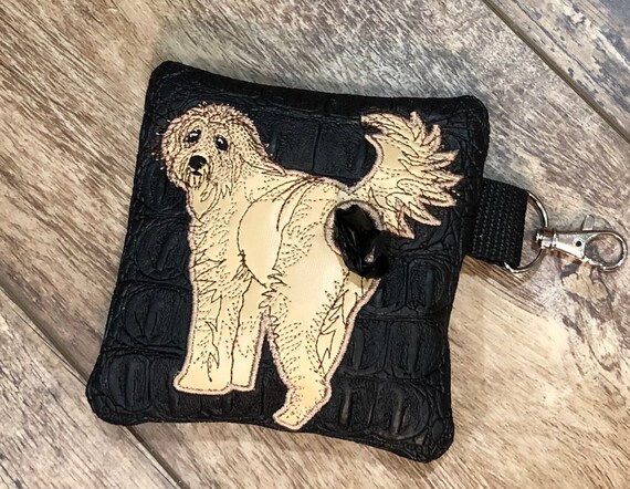 Golden Doodle Poop Bag Pouch-zippered Poop Bag Holder Doodle 