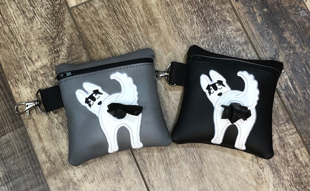 Husky Dog Poop Bag Pouchzippered Poop Bag Holdersiberian Husky Butt
