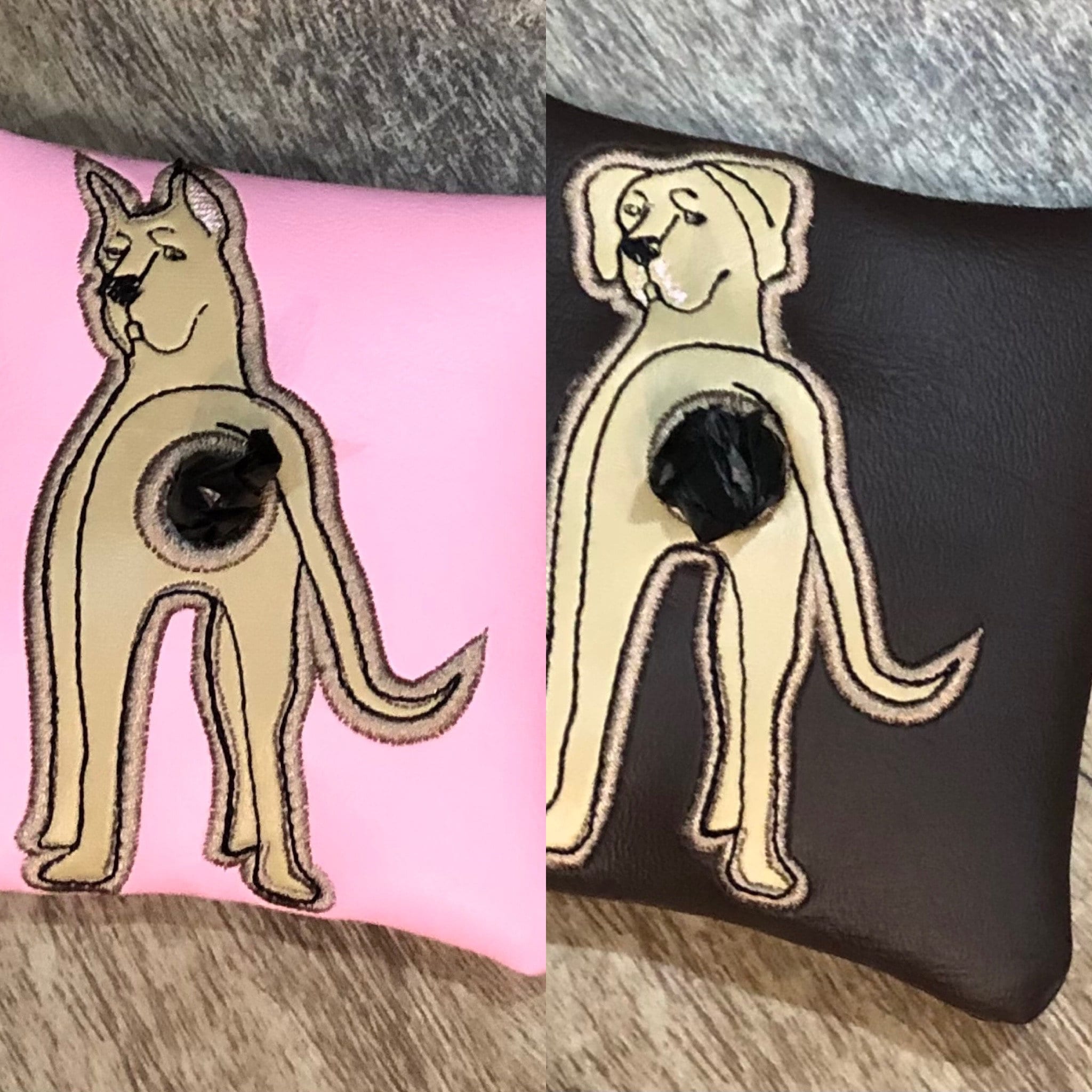 Great Dane Poop Bag Pouchzippered Poop Bag Holdergreat Dane Etsy