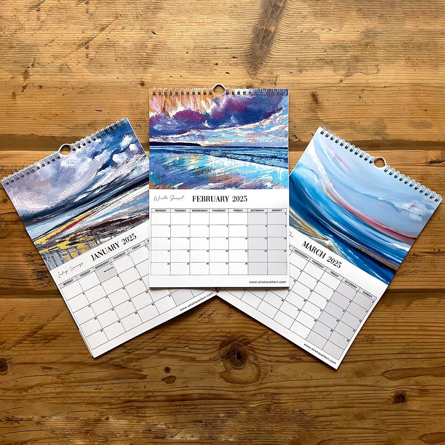 Colours of the Sea Fine Art Calendar 2025 Etsy