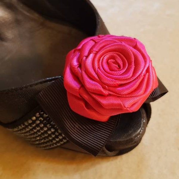 Fuchsia Shoe Clips Etsy