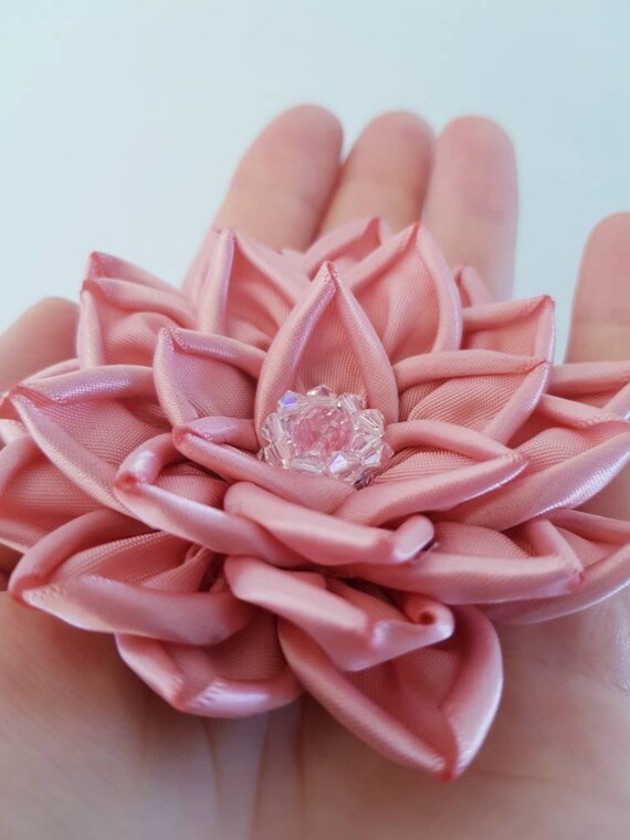 flower brooch hair clip