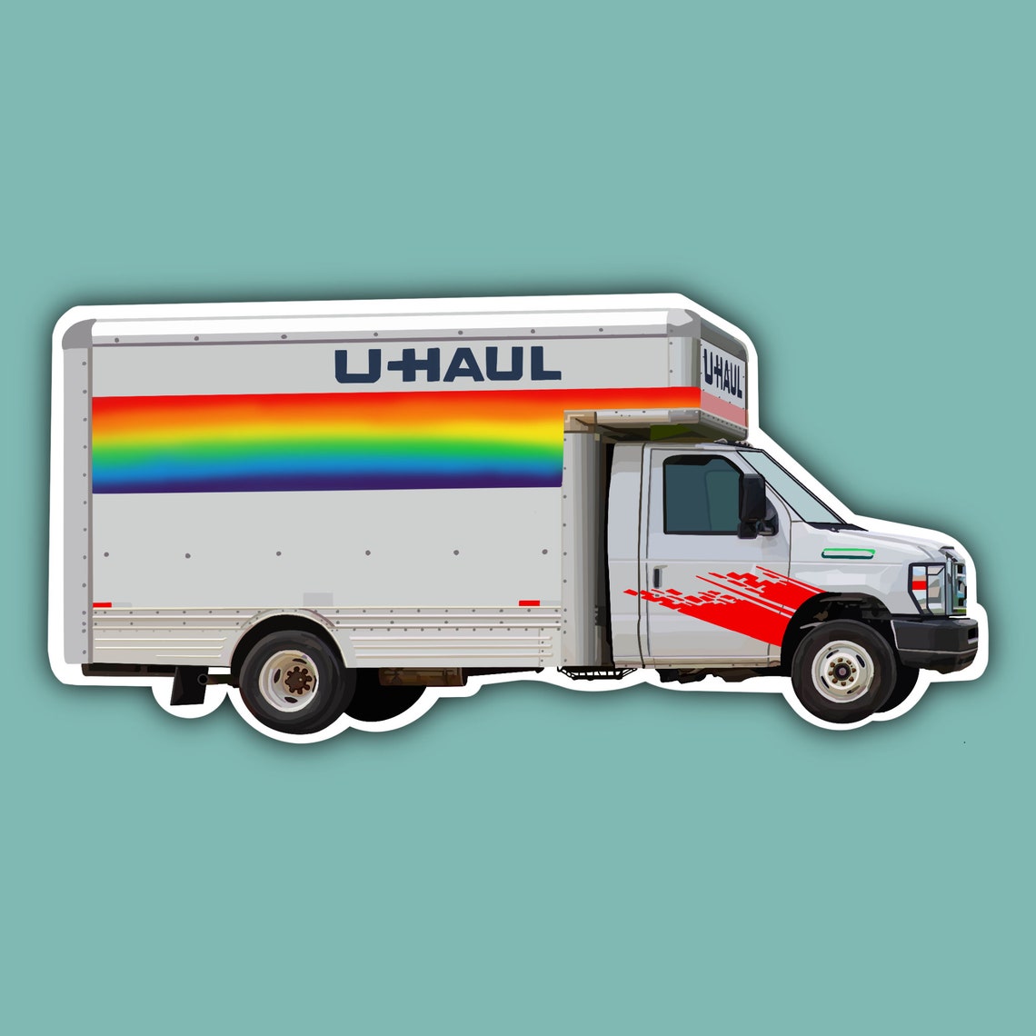 UHaul LGBT High Quality Vinyl Sticker Waterproof Etsy