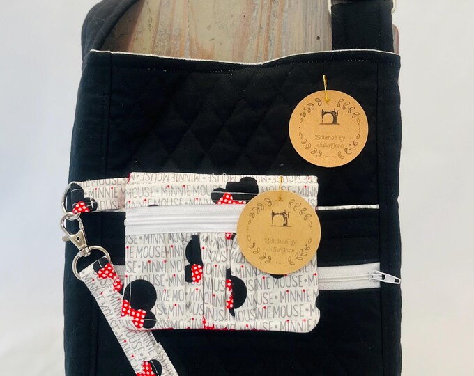 CROSS BODY BUNDLE|Cross Body|Wristlet Wallet| Mom| Shoulder Bag | Tote with Zipper | Handmade | Gift for Her | Everyday Bag | On the Go