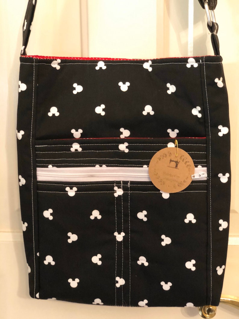 Handmade Crossbody Everyday Bag Disney Tote with Zipper Mickey |Gift |Travel Shoulder Bag On the Go Gift for Her Limited