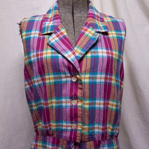 Pink Plaid Picnic Swing Dress image 2