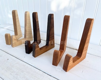 Cutting Board Stand One Pair Cutting Board Display, Butcher Block Display Board Holder, Housewarming Gift, Kitchen Decor, Wood Wedding Gift