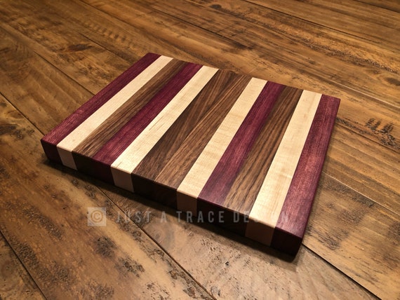 Walnut Maple Purple Heart Bar Top Butcher Block Cutting Etsy