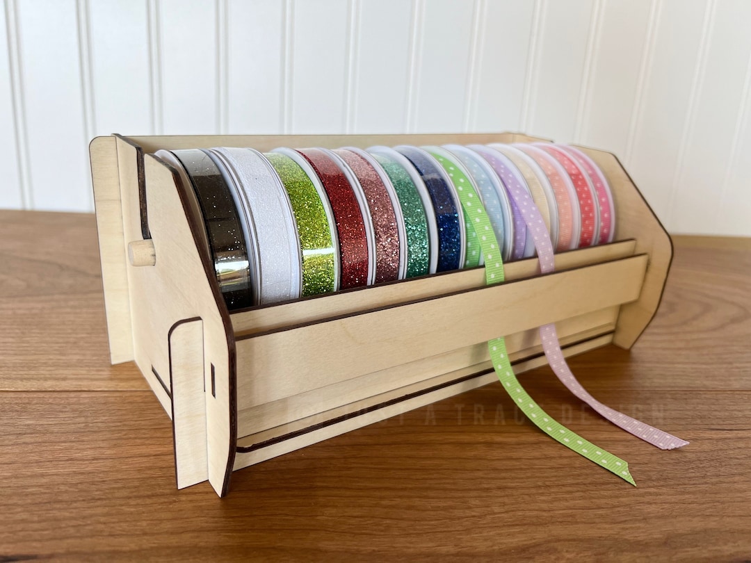 Ribbon Holder Ribbon Dispenser Ribbon Caddy Ribbon Etsy