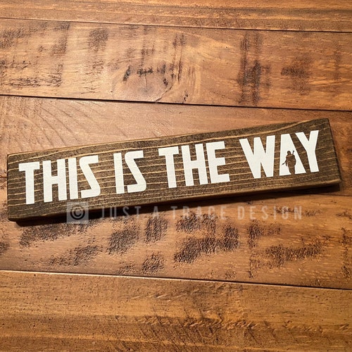 Buy This is the Way Wood Sign Desk Decor Desk Sign Office Desk Online in  India - Etsy