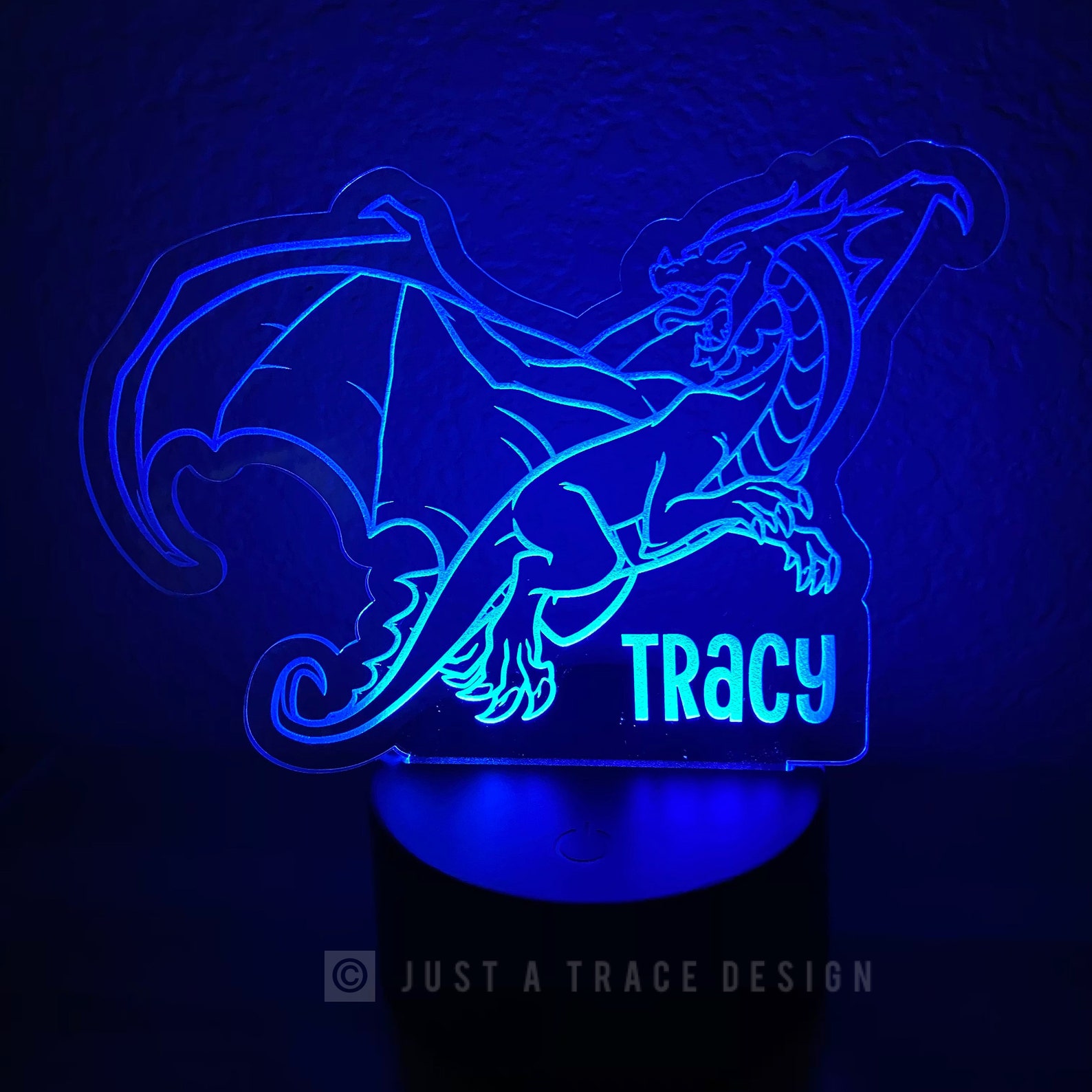 Dragon Personalized Night Light, Kids Night Light, Name Night Light