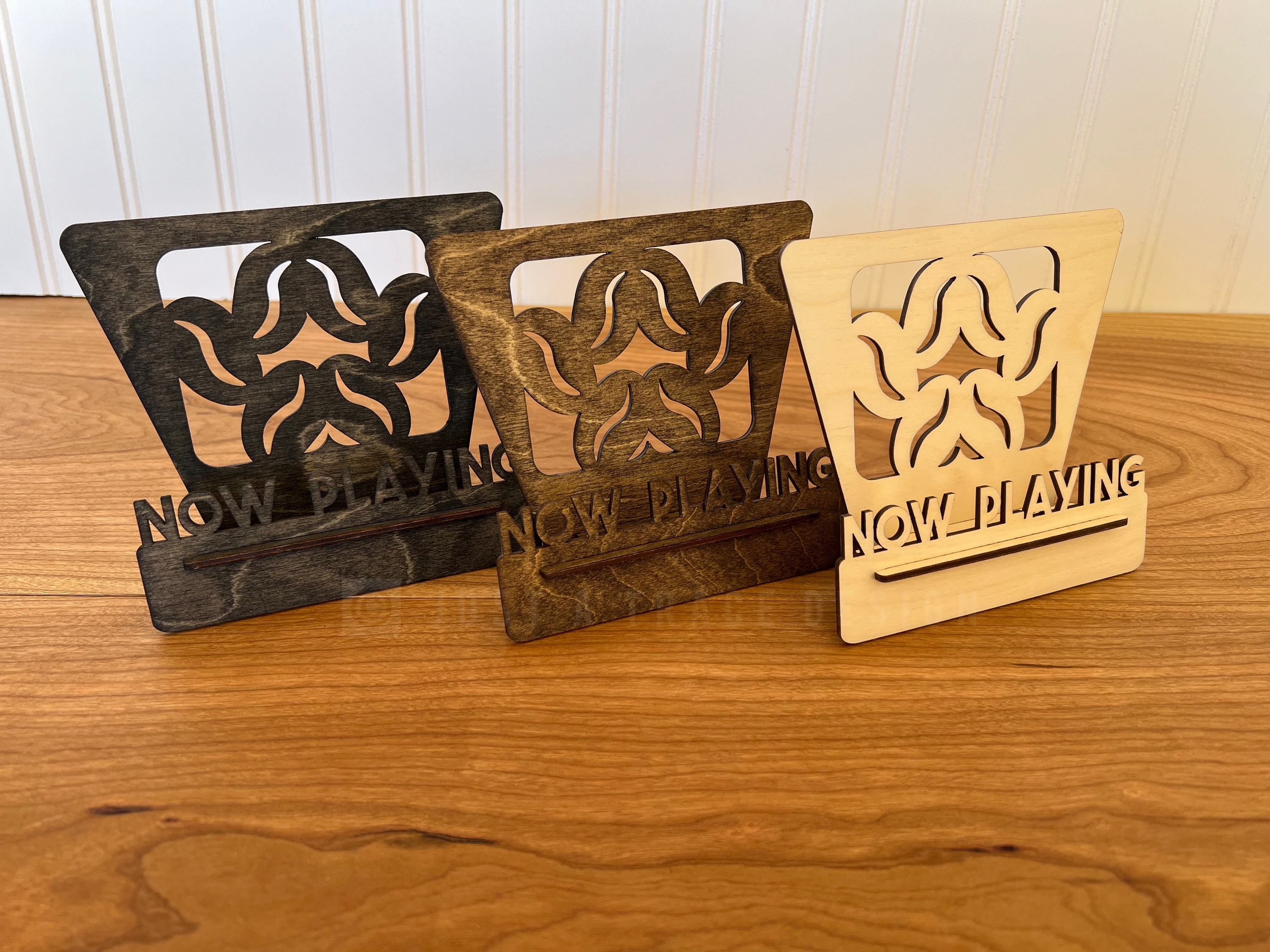 Now Playing CD Stand: Wooden Album Display, Home Decor - Etsy