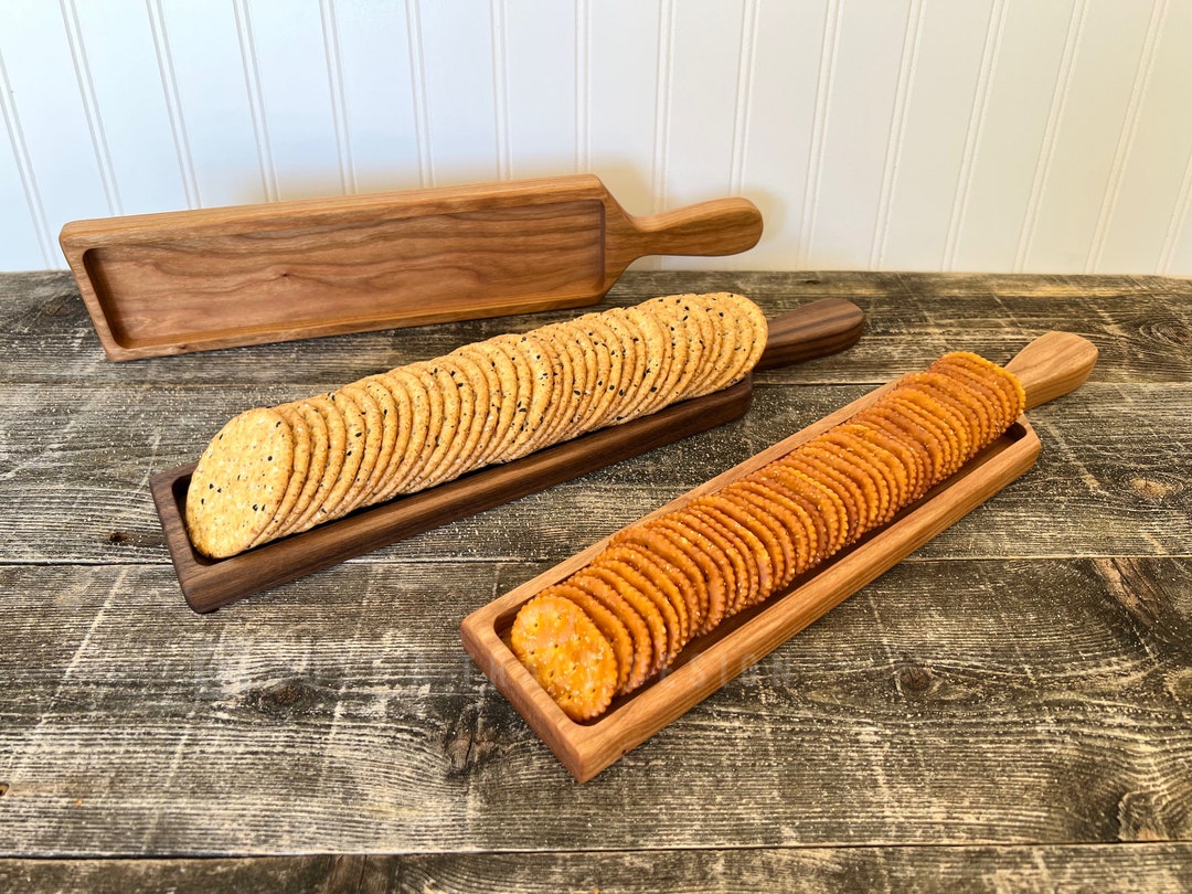 Cheese & Cracker Tray Crackers Tray Cheese Tray Wood, Appetizer Tray