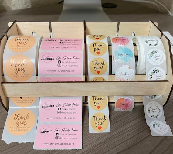 Sticker On Rack Box Sticker Rack Roll - For Prize And Giveaway Stickers Acrylic Display Stand