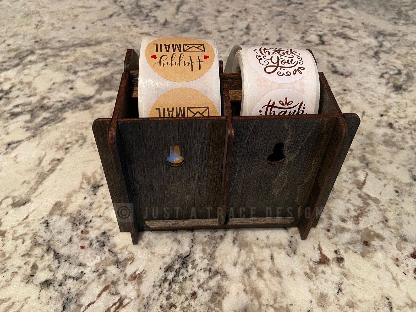 2 Roll Label Holder Dispenser Caddy Organizer Storage Etsy