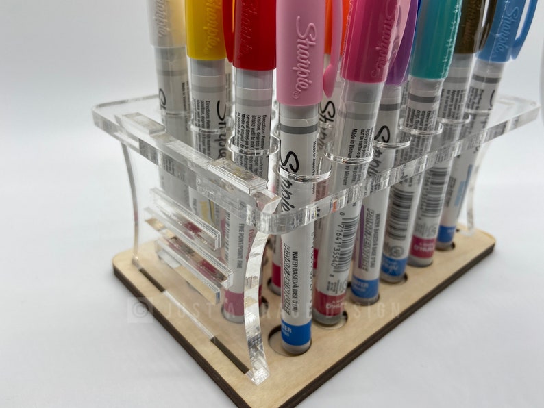 Acrylic Paint Marker Holder Pen Organizer Table Top 24 Etsy