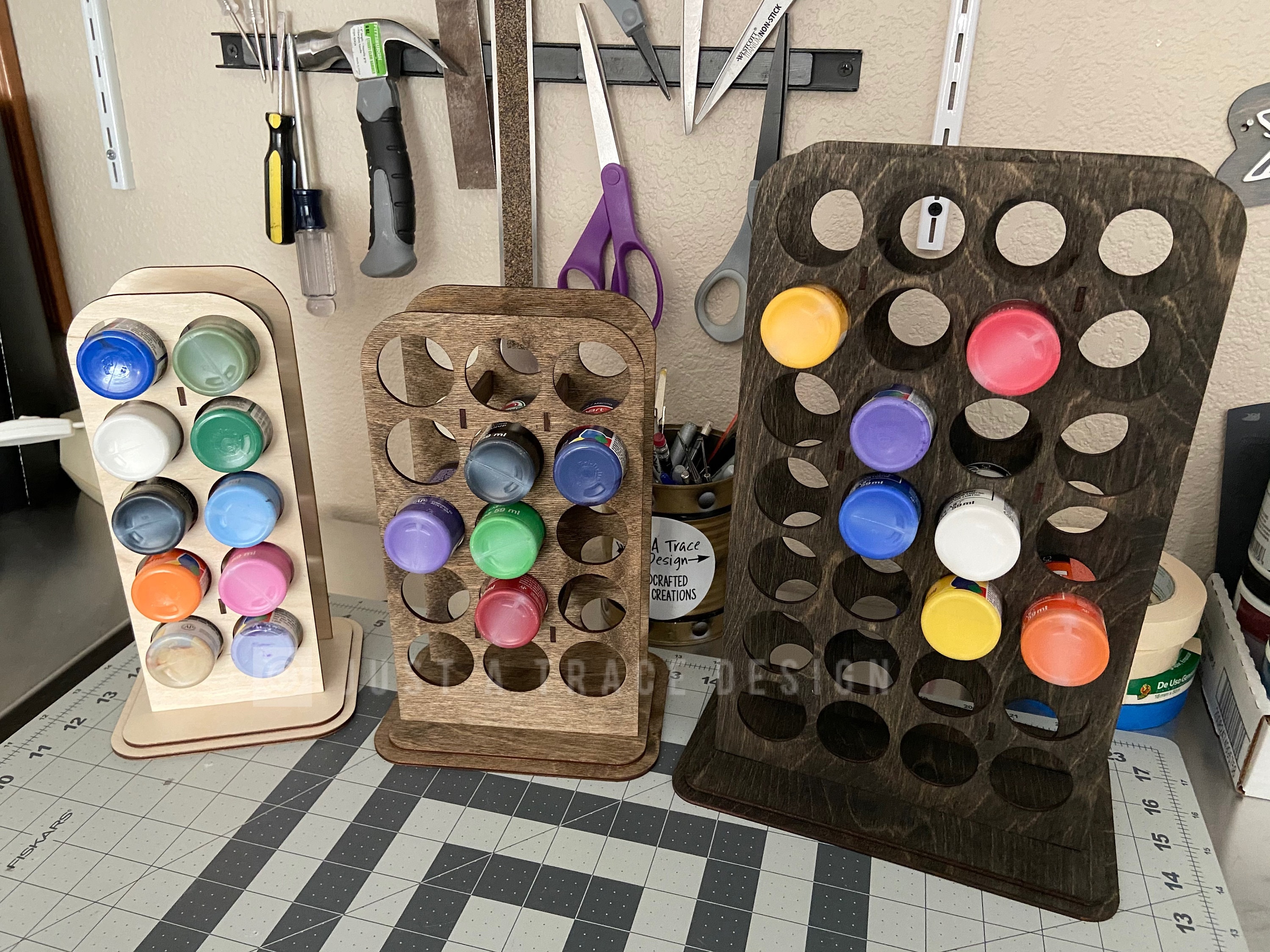 Craft Paint Bottle Holder 2 Oz Acrylic Paint Bottles Caddy Etsy