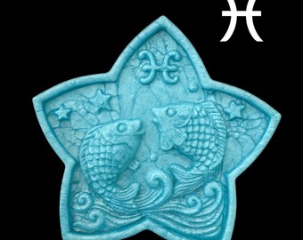 Pisces Handmade Soap | Zodiac Gift | Decorative Glitter Soap – D’Rosa Soap- 4 Oz