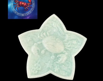Cancer Handmade Soap | Zodiac Gift | Decorative Glitter Soap – D’Rosa Soap- 4 Oz