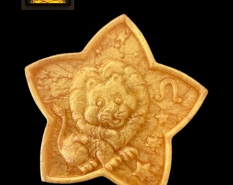 Leo Handmade Soap | Zodiac Gift | Decorative Glitter Soap – D’Rosa Soap- 4 Oz