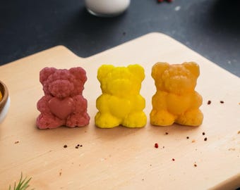 Handmade Glycerin Soap Bear – 140 g | Decorative Soap Gift.