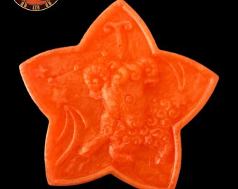 Aries Handmade Soap | Zodiac Gift | Decorative Glitter Soap – D’Rosa Soap- 4 Oz