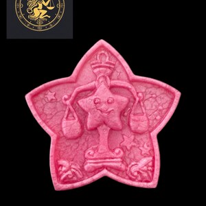 Libra Handmade Soap | Zodiac Gift | Decorative Glitter Soap – D’Rosa Soap- 4 OZ