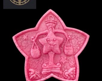 Libra Handmade Soap | Zodiac Gift | Decorative Glitter Soap – D’Rosa Soap- 4 OZ