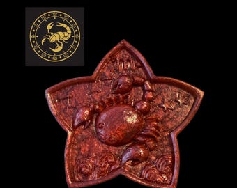 Scorpio Handmade Soap | Zodiac Gift | Decorative Glitter Soap – D’Rosa Soap-4 Oz