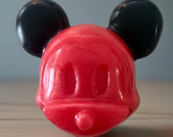 Goat Milk Cartoon-Inspired Soap | Red & Black Collectible Bar | Fun Bath Soap for Kids. Mouse Soap