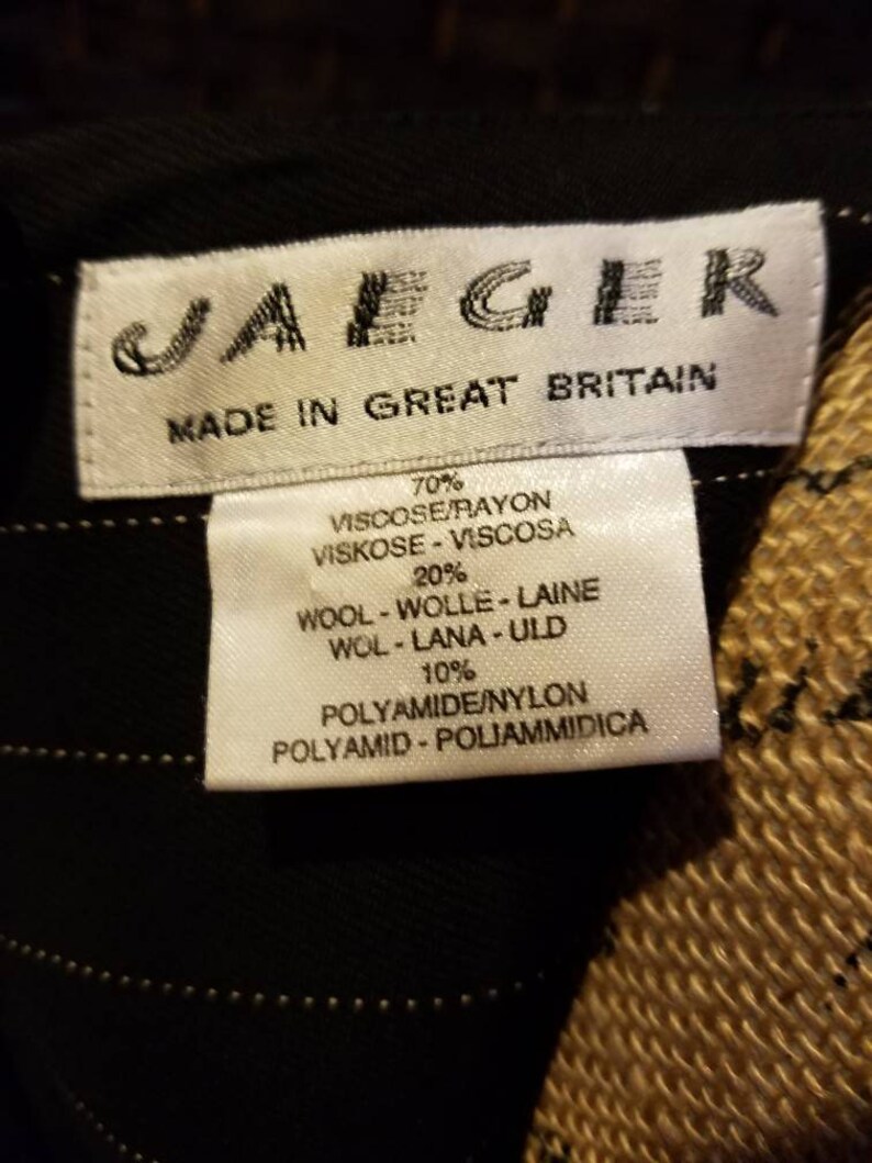 Jaeger Dress Made in Great Britain Ladies Dress Size Large Black White Office Casual Dining Business Lunch Jaeger Wedding Party Reception