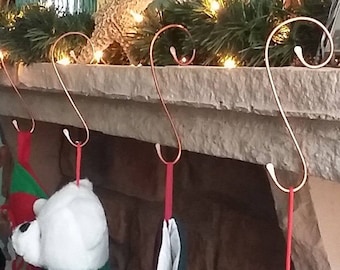 Christmas Stocking Holder with Name Tag, Stocking Hanger, Mantle Stocking Hanger, Mantel Hook, Shelf Hanger