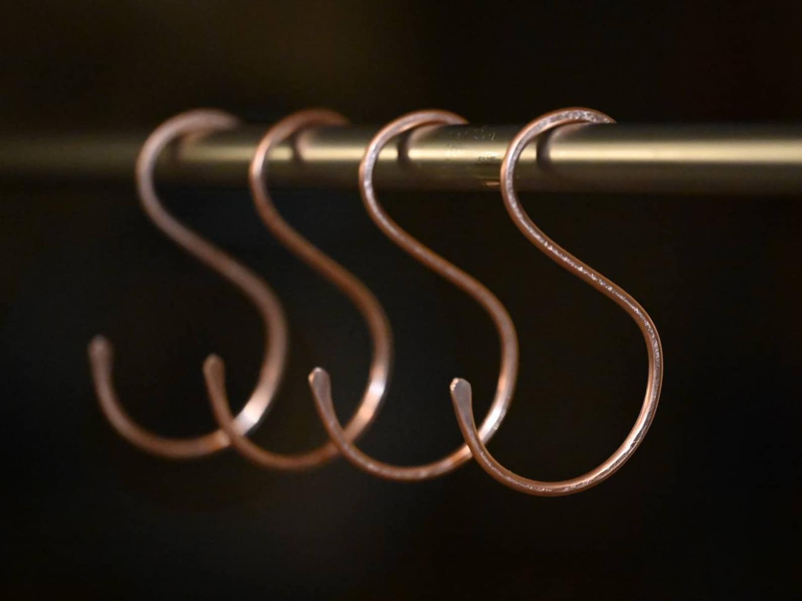 Solid Copper s Hooks. Pot Rack Hooks. You Choose Etsy