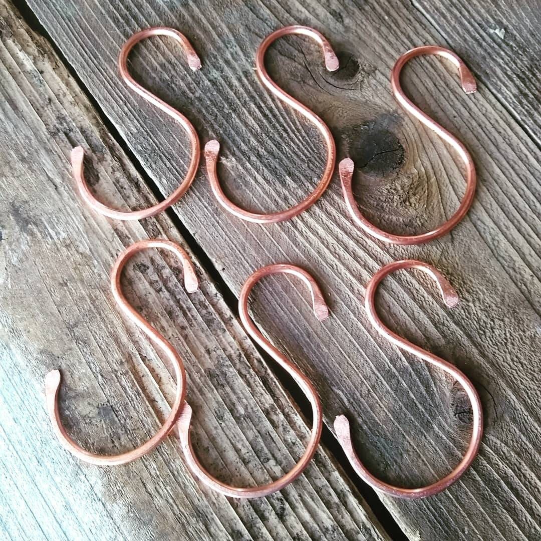 Solid Copper s Hooks. Pot Rack Hooks. You Choose Etsy