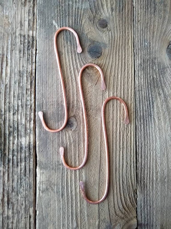 Solid Copper Plant Pot and Hanging Hook 5.5 Inches Long. Etsy