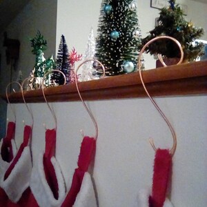 Set of 4 Stocking Hanger, Christmas Stocking Holder image 4