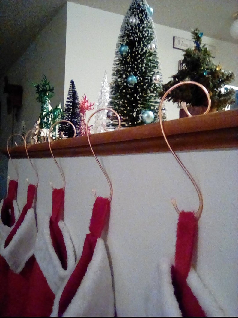 Set of 4 Stocking Hanger, Christmas Stocking Holder image 4