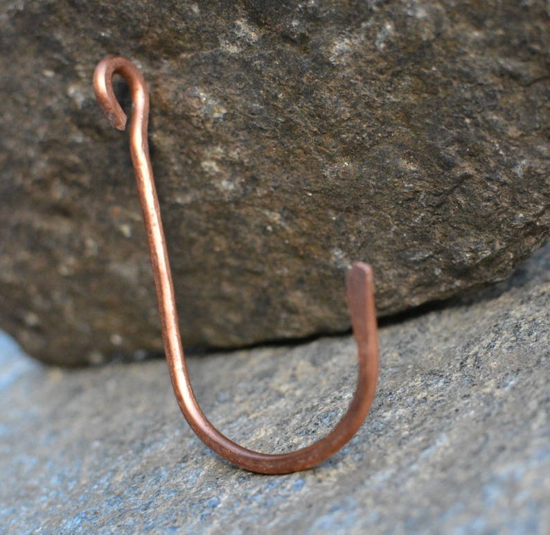 Copper J Pot Hooks Copper Kitchen Hooks Copper Wall Hook Etsy