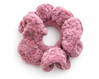 Crochet Velvet Scrunchies