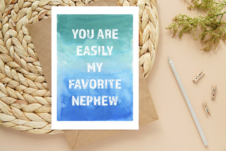 Printable Birthday Card for Nephew Funny Nephew Card Digital - Etsy