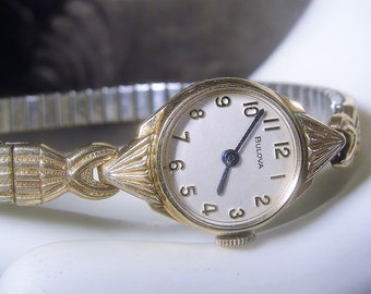 BULOVA Wrist Watch, Ladies Watch, Wrist Watch, Womens Wrist Watch, Mechanical Watch, 1976 Wrist Watch, 10K RGP, Vintage Ladies Wrist Watch