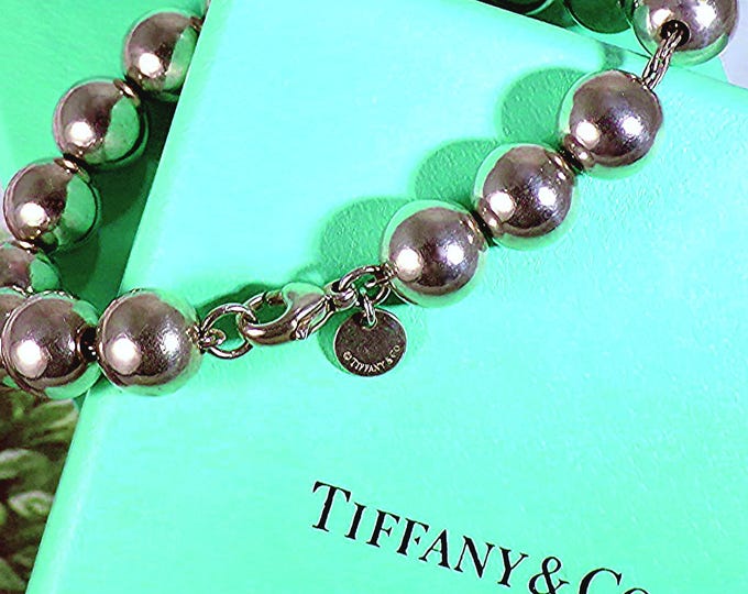 Bracelet – Tiffany & Company Sterling Silver Ball and Chain Bracelet – Vintage