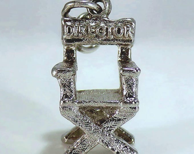 Charm - Director Chair - Universal City Studios - Sterling Silver - Vintage